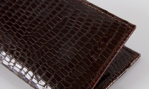 Paul Smith Chocolate Mock Croc Leather Wallet - Thumbnail Image