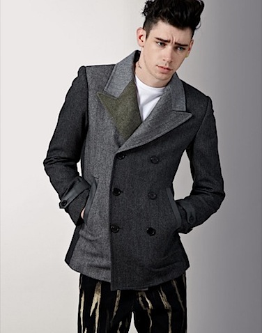 Unconditional Cropped Multi Tweed Pea Coat
